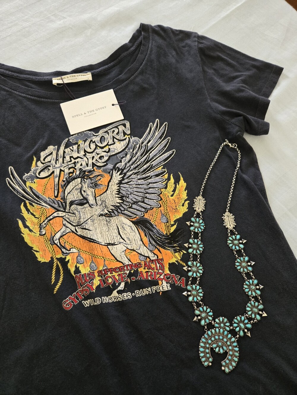 Spell Unicorn Tears Tee RARE SZ L NWT π€π§‘ - Picture 11 of 11